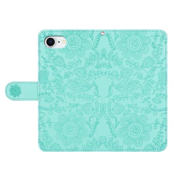 Preklopni Etui za Apple iPhone 16e Mobella, Floral Embossed, zelena - slika 5