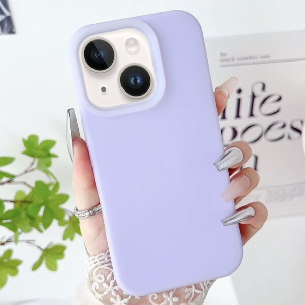 Ovitek Hybrid Liquid Silicone Jelly za Apple iPhone 15 6.1, Mobella, vijolična