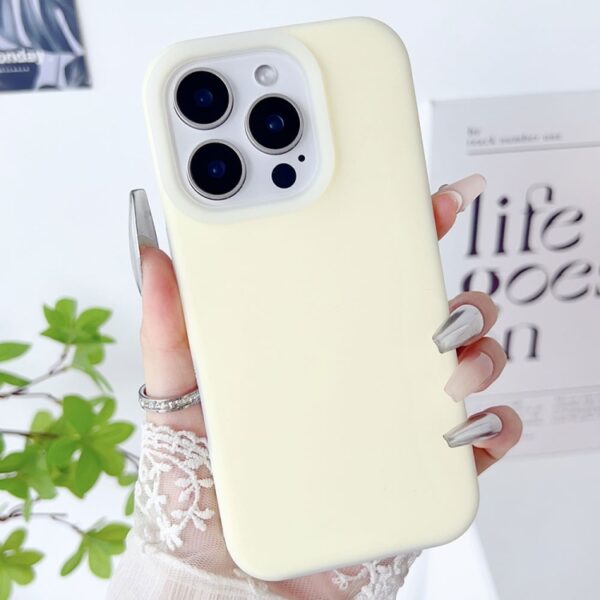Ovitek Hybrid Liquid Silicone Jelly za Apple iPhone 16 Pro Max 6.9, Mobella, rumena
