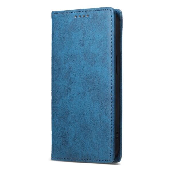 Preklopni Etui za Apple iPhone 16e Urbanzo, Business Solid Color Magnetic RFID, modra - slika 3