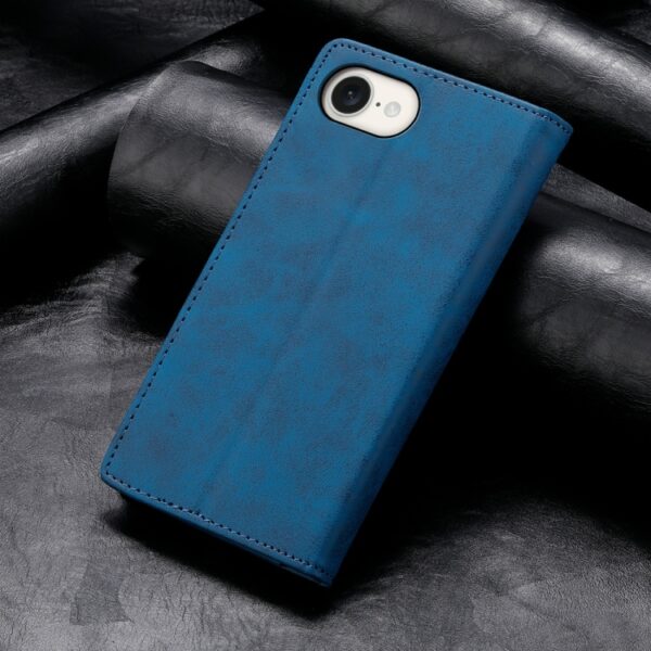Preklopni Etui za Apple iPhone 16e Urbanzo, Business Solid Color Magnetic RFID, modra - slika 2