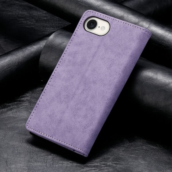 Preklopni Etui za Apple iPhone 16e Urbanzo, Business Solid Color Magnetic RFID, vijolična - slika 2