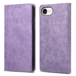 Preklopni Etui za Apple iPhone 16e Urbanzo, Business Solid Color Magnetic RFID, vijolična