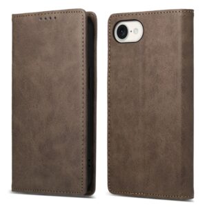 Preklopni Etui za Apple iPhone 16e Urbanzo, Business Solid Color Magnetic RFID, rjava