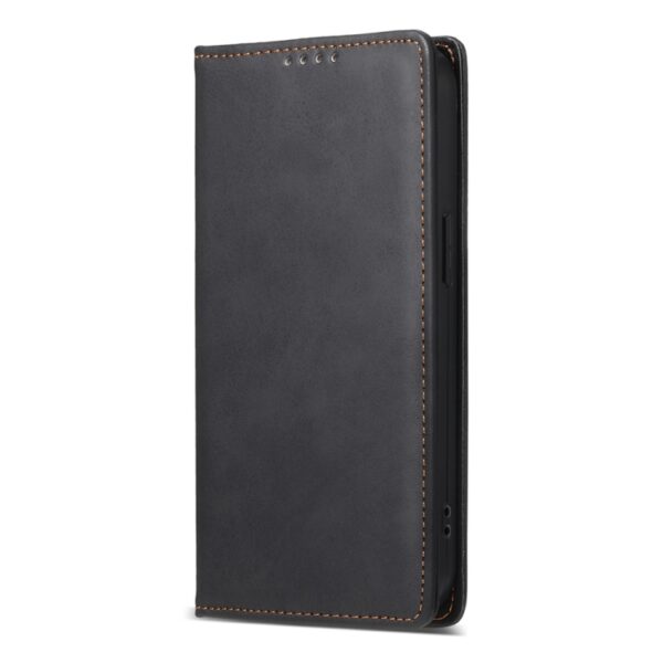 Preklopni Etui za Apple iPhone 16e Urbanzo, Business Solid Color Magnetic RFID, črna - slika 3