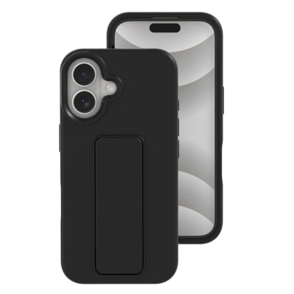 Ovitek Liquid Silicone Holder za Apple iPhone 16 6.1, Mobella, črna