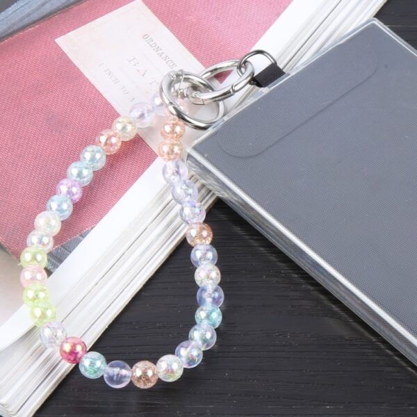 Obesek Beads Chain Anti-lost Short Lanyard, Mobella, pisana - slika 7
