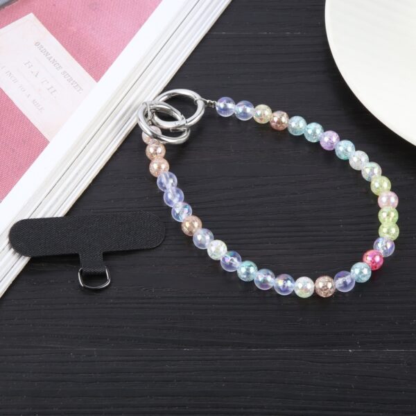 Obesek Beads Chain Anti-lost Short Lanyard, Mobella, pisana - slika 6