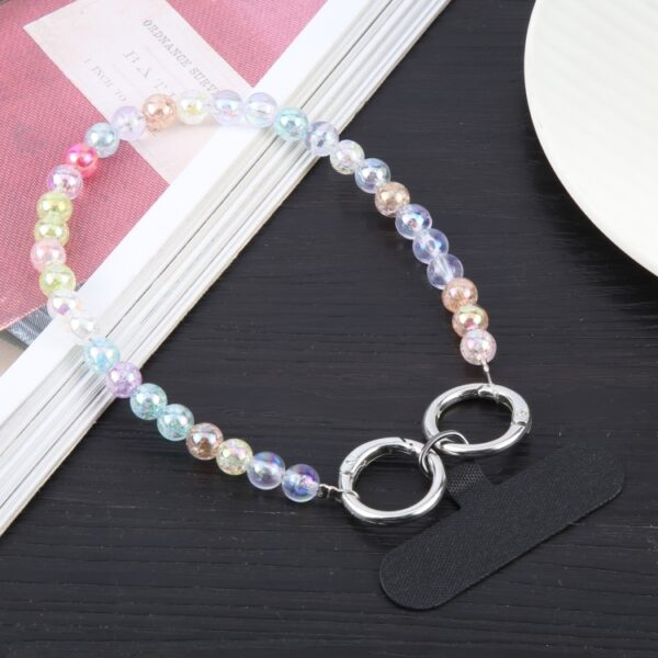 Obesek Beads Chain Anti-lost Short Lanyard, Mobella, pisana - slika 5