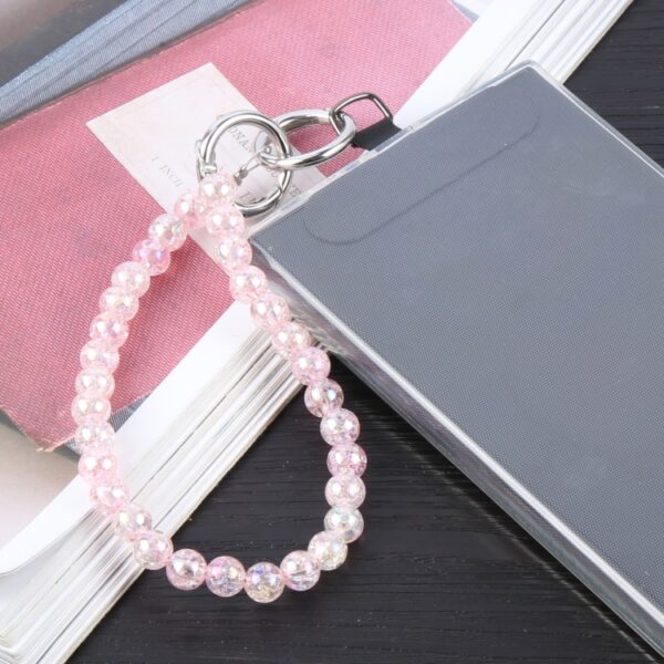 Obesek Beads Chain Anti-lost Short Lanyard, Mobella, pink - slika 4