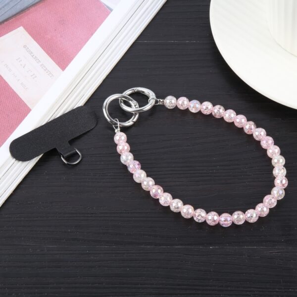 Obesek Beads Chain Anti-lost Short Lanyard, Mobella, pink - slika 3