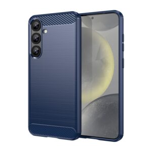 Ovitek Carbon Fiber Brushed Texture TPU za Samsung Galaxy S25 Plus S936B, Urbanzo, modra
