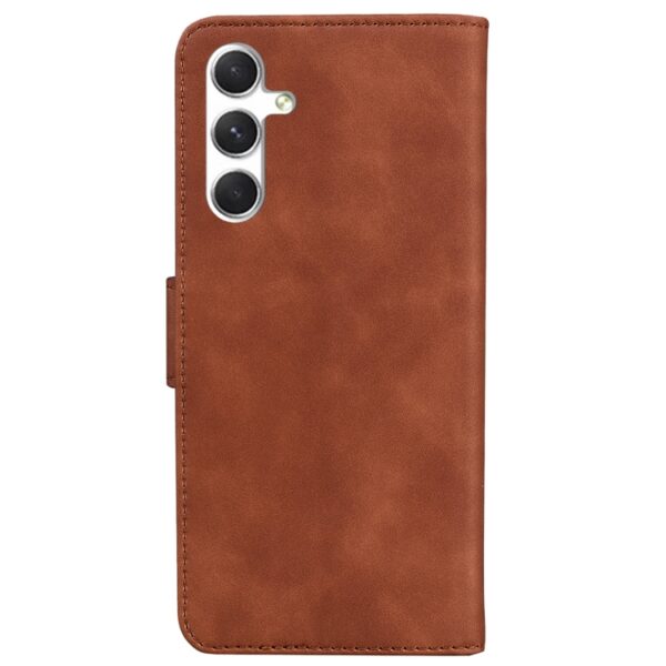 Preklopni Etui za Samsung Galaxy S25 Plus Urbanzo, Skin Feel Pure Color Leather, rjava - slika 3
