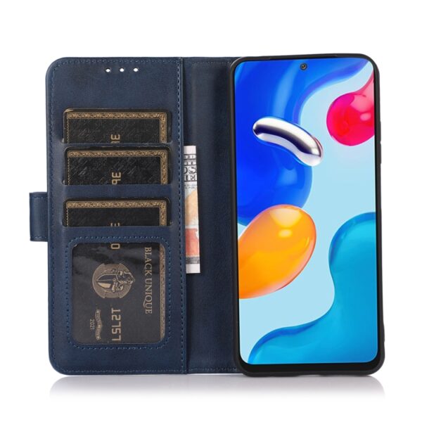 Preklopni Etui za Samsung Galaxy S24 FE Urbanzo, Cow Texture Flip, modra - slika 4