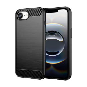 Ovitek Brushed Texture Carbon Fiber za Apple iPhone 16e, Urbanzo, črna