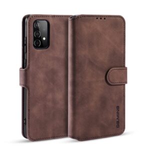 Preklopni Etui za Samsung Galaxy A52 4G/5G Dg.Ming, Retro Oil Side, rjava
