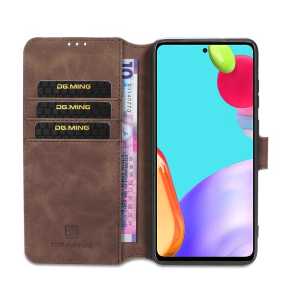 Preklopni Etui za Samsung Galaxy A52 4G/5G Dg.Ming, Retro Oil Side, rjava - slika 6