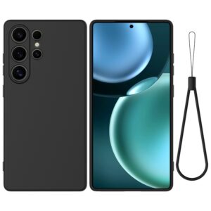 Ovitek Color Liquid Silicone za Samsung Galaxy S25 Ultra S938B, črna