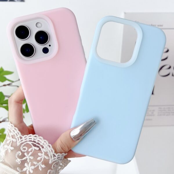 Ovitek Hybrid Liquid Silicone Jelly za Apple iPhone 16 Pro Max 6.9, Mobella, rumena - slika 5