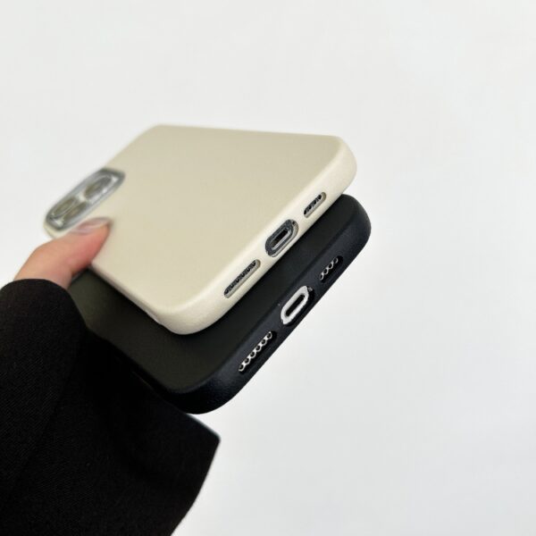 Ovitek Pattern Silver Edge Camera Frame za Apple iPhone 8, iPhone 7, iPhone SE 2020, iPhone SE 2022, Litchi, bela - slika 4