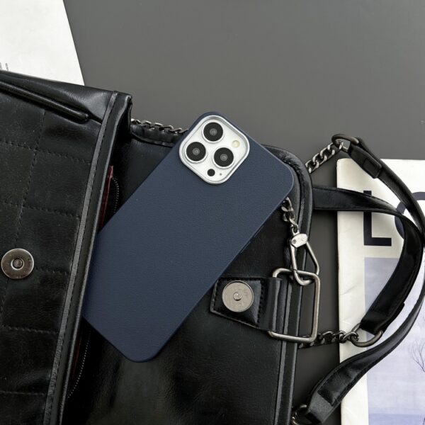 Ovitek Pattern Silver Edge Camera Frame za Apple iPhone 8, iPhone 7, iPhone SE 2020, iPhone SE 2022, Litchi, bela - slika 6