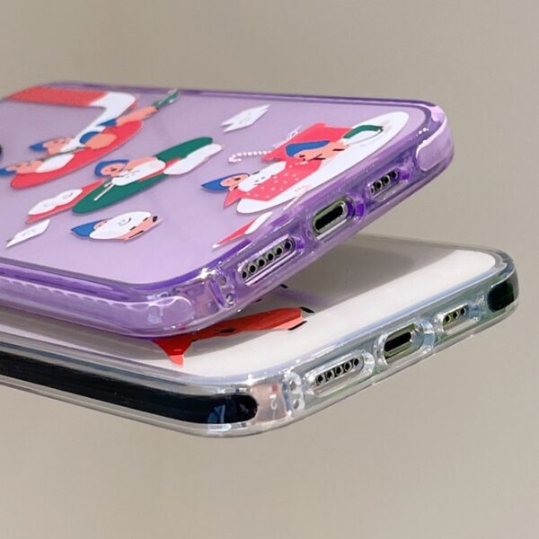Ovitek Simple Illustration Print Weight Loss Cat C za Apple iPhone 16 6.1, Mobella, vijolična - slika 5