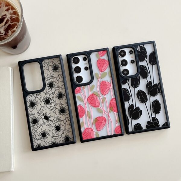 Ovitek Creative Art Pattern Full Coverage za Samsung Galaxy A55 5G A556B, Mobella, rdeča - slika 2