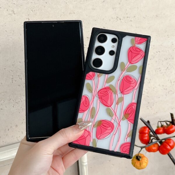 Ovitek Creative Art Pattern Full Coverage za Samsung Galaxy A55 5G A556B, Mobella, rdeča - slika 3