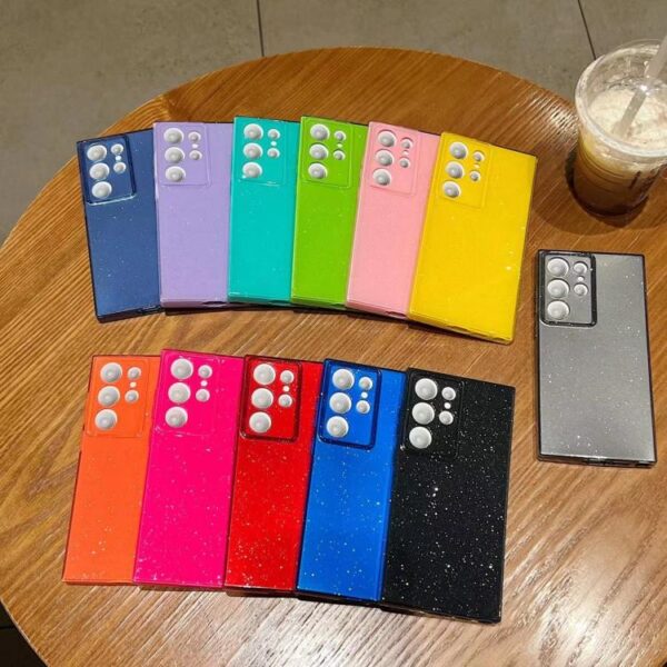 Ovitek Jelly Glitter Solid Color za Samsung Galaxy S23 Ultra S918B, Mobella, roza - slika 2