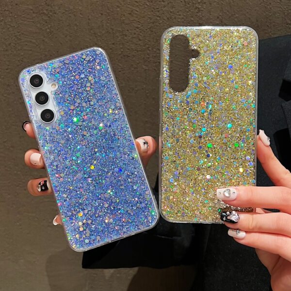 Ovitek Glitter Sequins Epoxy TPU za Samsung Galaxy S24, Galaxy S25, Mobella, pink - slika 4