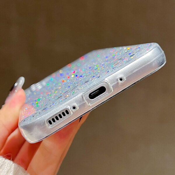 Ovitek Glitter Sequins Epoxy TPU za Samsung Galaxy S24, Galaxy S25, Mobella, pink - slika 6