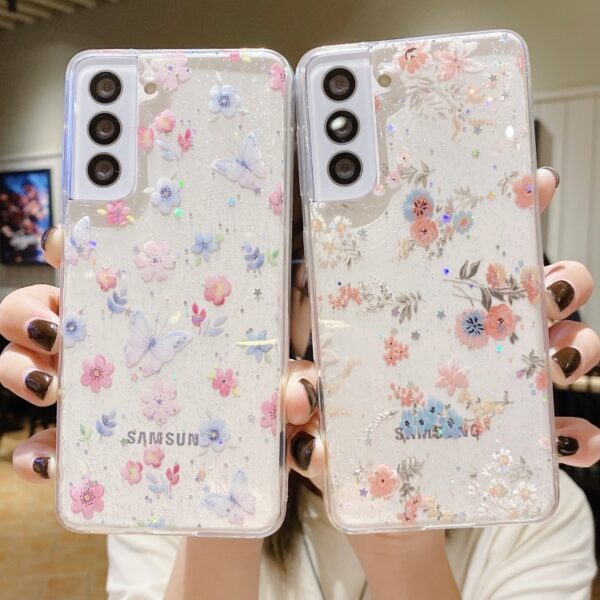 Ovitek Fresh Small Floral Epoxy za Samsung Galaxy S24 FE SM-S721B, Mobella, pisana - slika 3