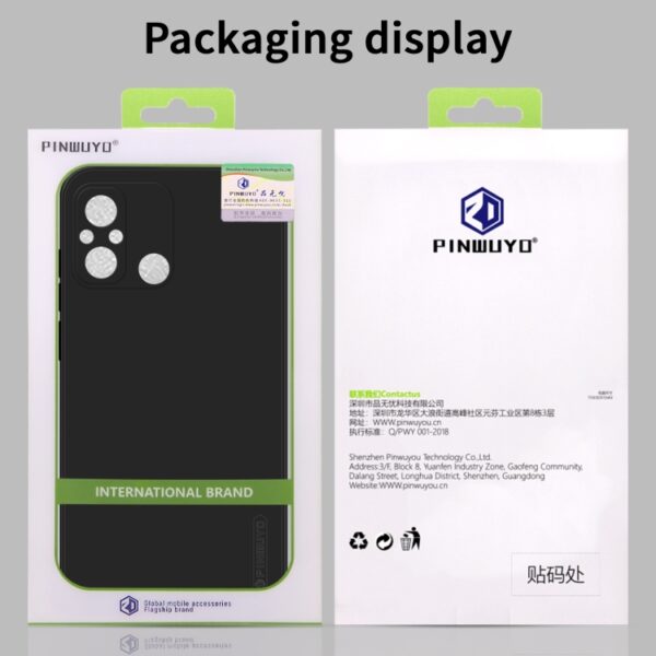 Ovitek PINWUYO Sense Series Liquid Silicone TPU za Xiaomi Redmi Note 14 5G, Poco M7 Pro 5G, Pinwuyo, črna - slika 2