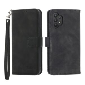 Preklopni Etui za Samsung Galaxy A32 4G Dierfeng, Dierfeng Dream Line Leather, črna