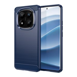 Ovitek Carbon Fiber Brushed Texture TPU za Xiaomi Redmi Note 14 Pro Plus, Urbanzo, modra