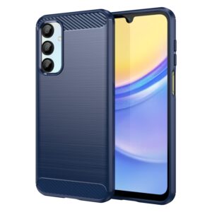 Ovitek Carbon Fiber Brushed Texture TPU za Samsung Galaxy A36 5G A366B, Galaxy A56 5G A566B, Urbanzo, modra
