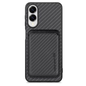Ovitek Magsafe Carbon Fiber Card Magnetic za Samsung Galaxy S25 Edge, Urbanzo, črna