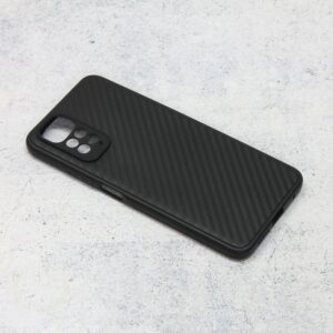 Ovitek Carbon fiber za Xiaomi Redmi Note 11, Redmi Note 11S, Teracell, črna
