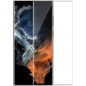 Zaščitno steklo ukrivljeno za Samsung Galaxy S22 Ultra 5G Nillkin, 3D CP+Max, črna in prozorna