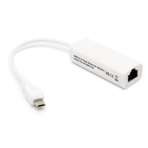 Adapter, micro USB-LAN, M-Ž, Teracell, bela