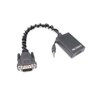 Adapter + 3.5mm AUX (audio+power), HDMI-VGA, Ž-M, Teracell.25m, črna